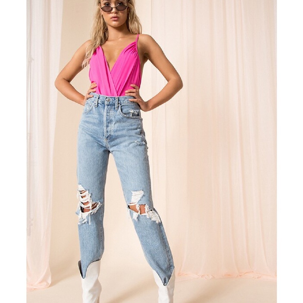 superdown rikki chiffon bodysuit